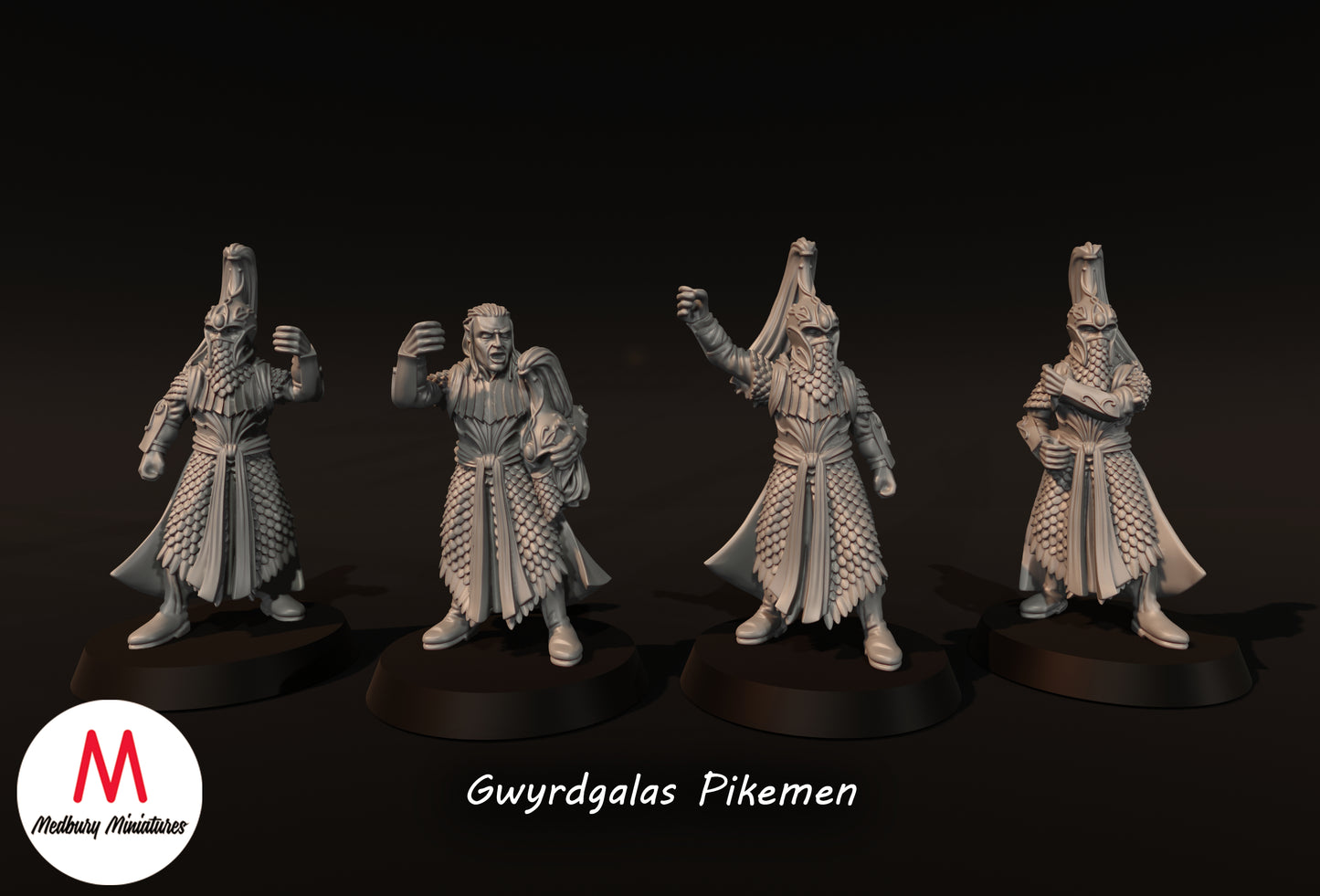 Gwyrdgalas Pikemen - Medbury Miniatures