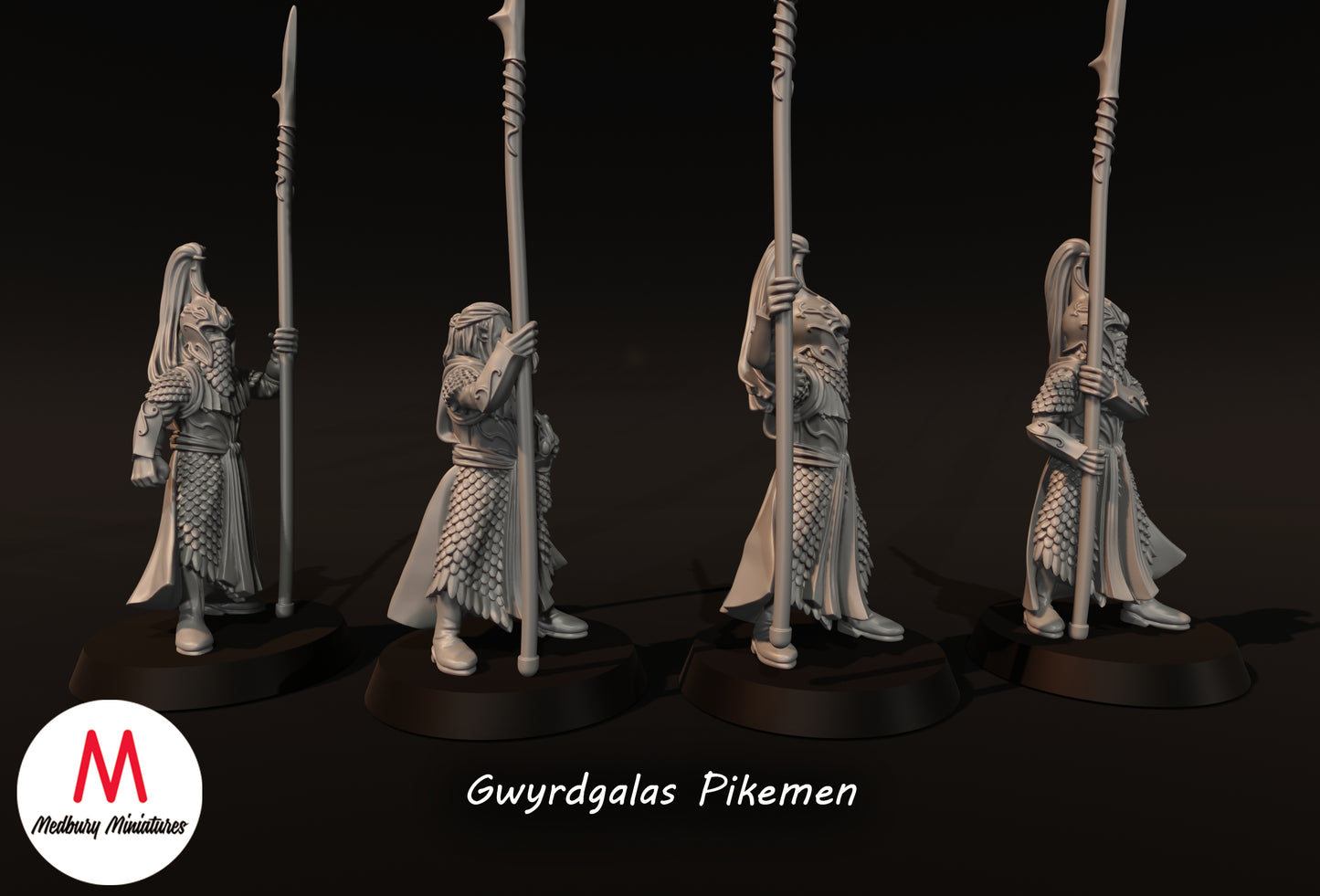 Gwyrdgalas Pikemen - Medbury Miniatures