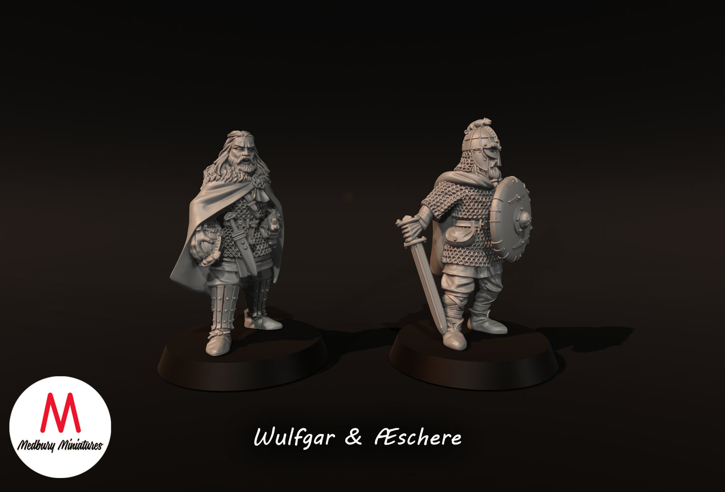 Wulfgar et Æschere - Miniatures Medbury