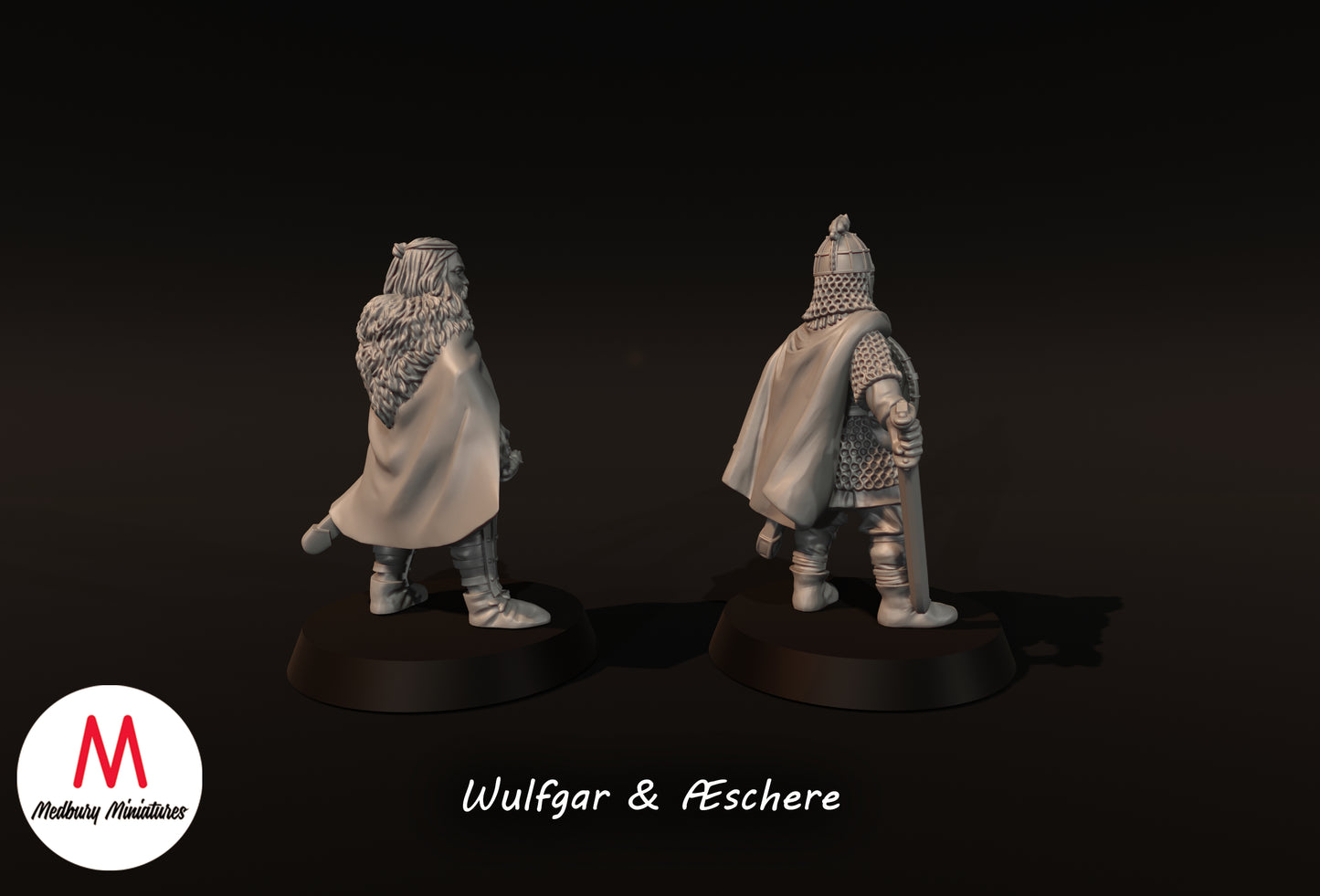 Wulfgar et Æschere - Miniatures Medbury