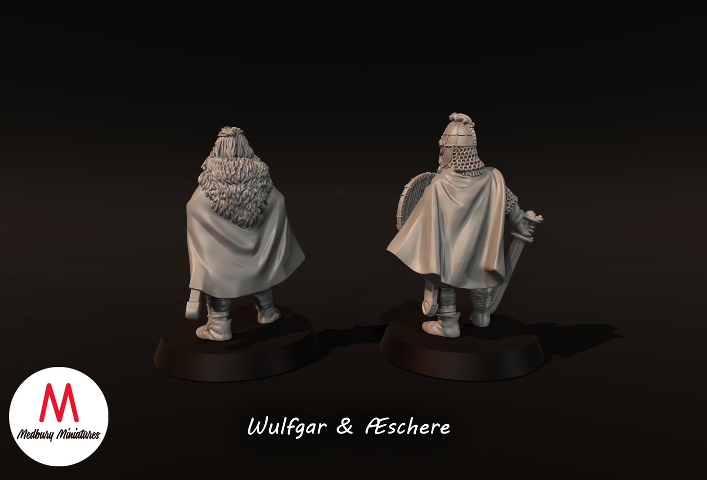 Wulfgar et Æschere - Miniatures Medbury