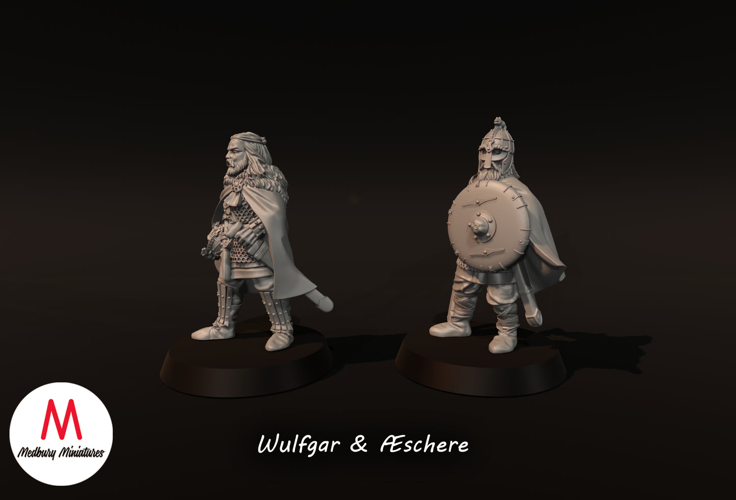 Wulfgar et Æschere - Miniatures Medbury