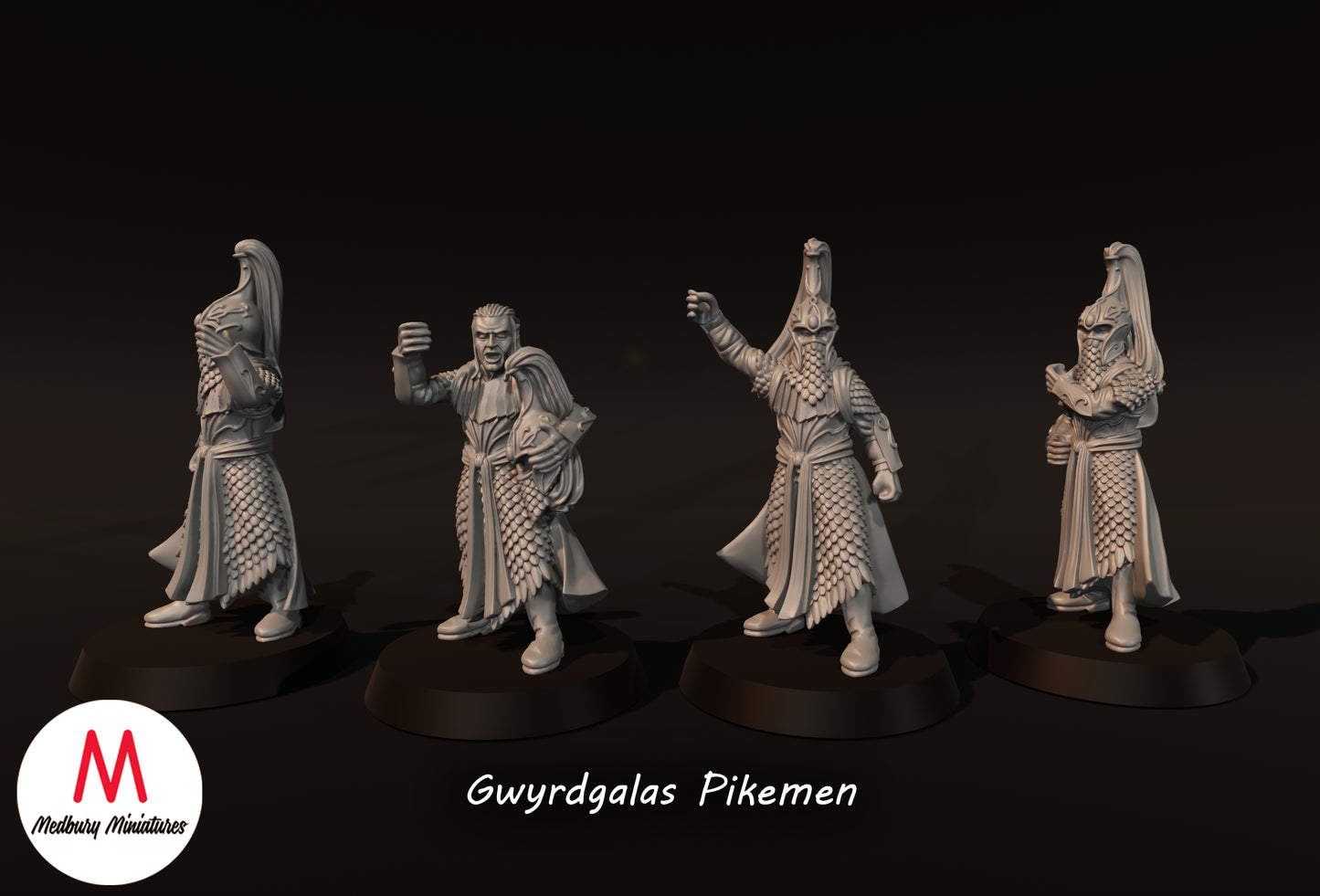 Gwyrdgalas Pikemen - Medbury Miniatures