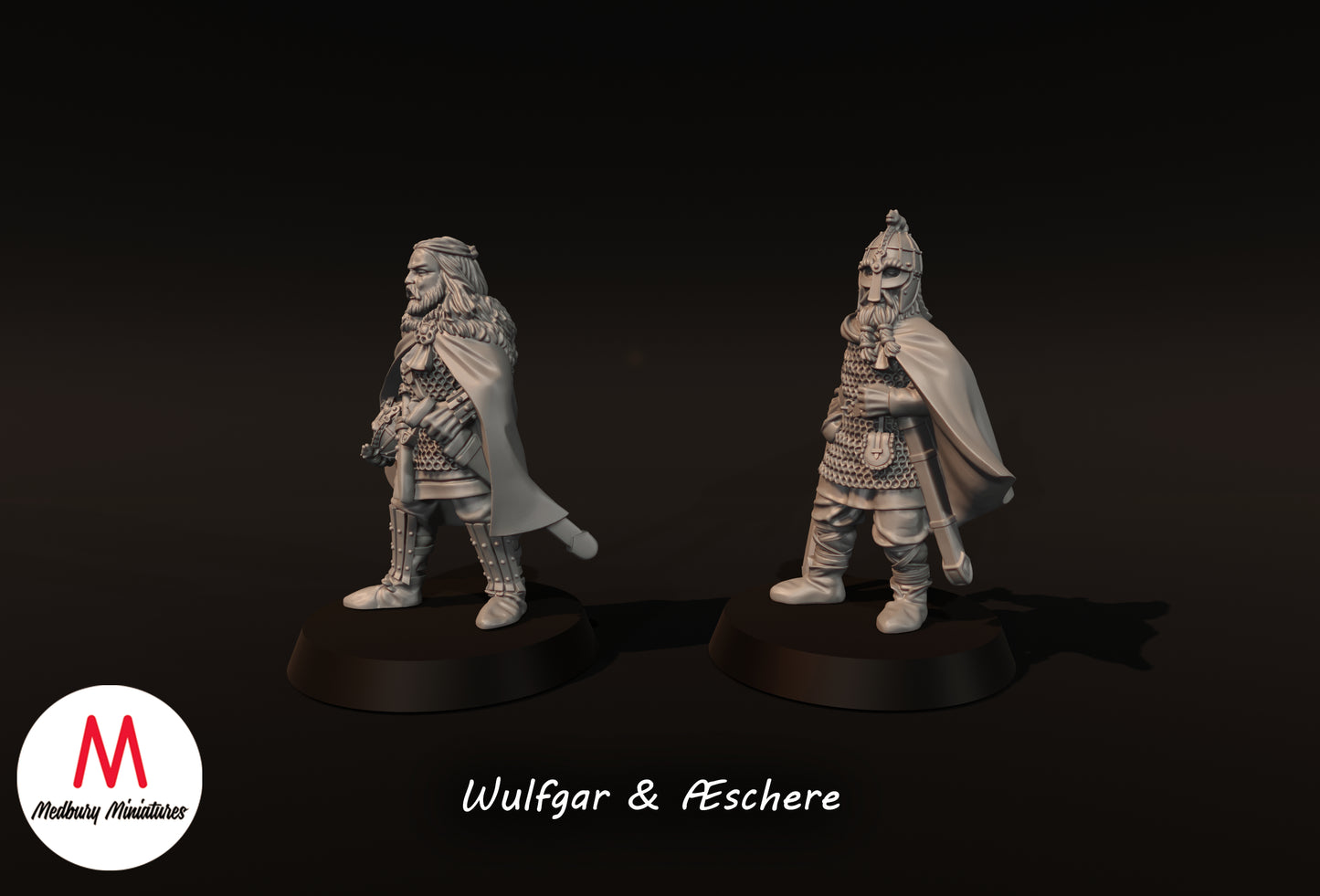 Wulfgar et Æschere - Miniatures Medbury