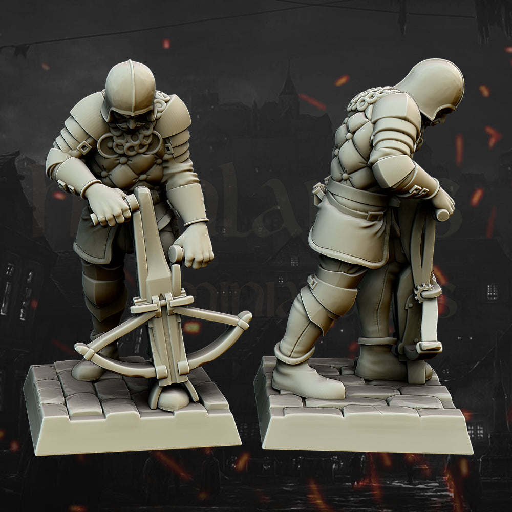 10x Medieval Crossbowmen - Highlands Miniatures