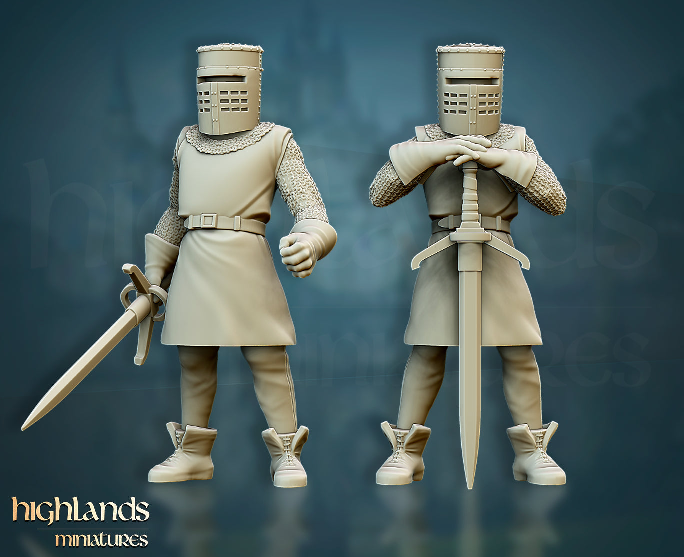 Schwarzer Ritter aus Monty Python - Highlands Miniatures