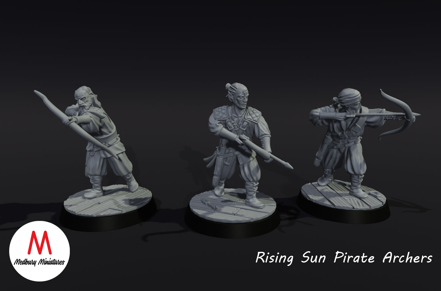 Piratenbogenschützen der aufgehenden Sonne - Medbury Miniatures