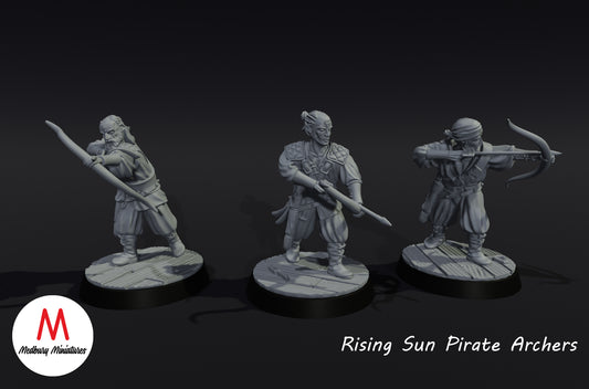 Rising Sun Pirate Archers - Medbury Miniatures