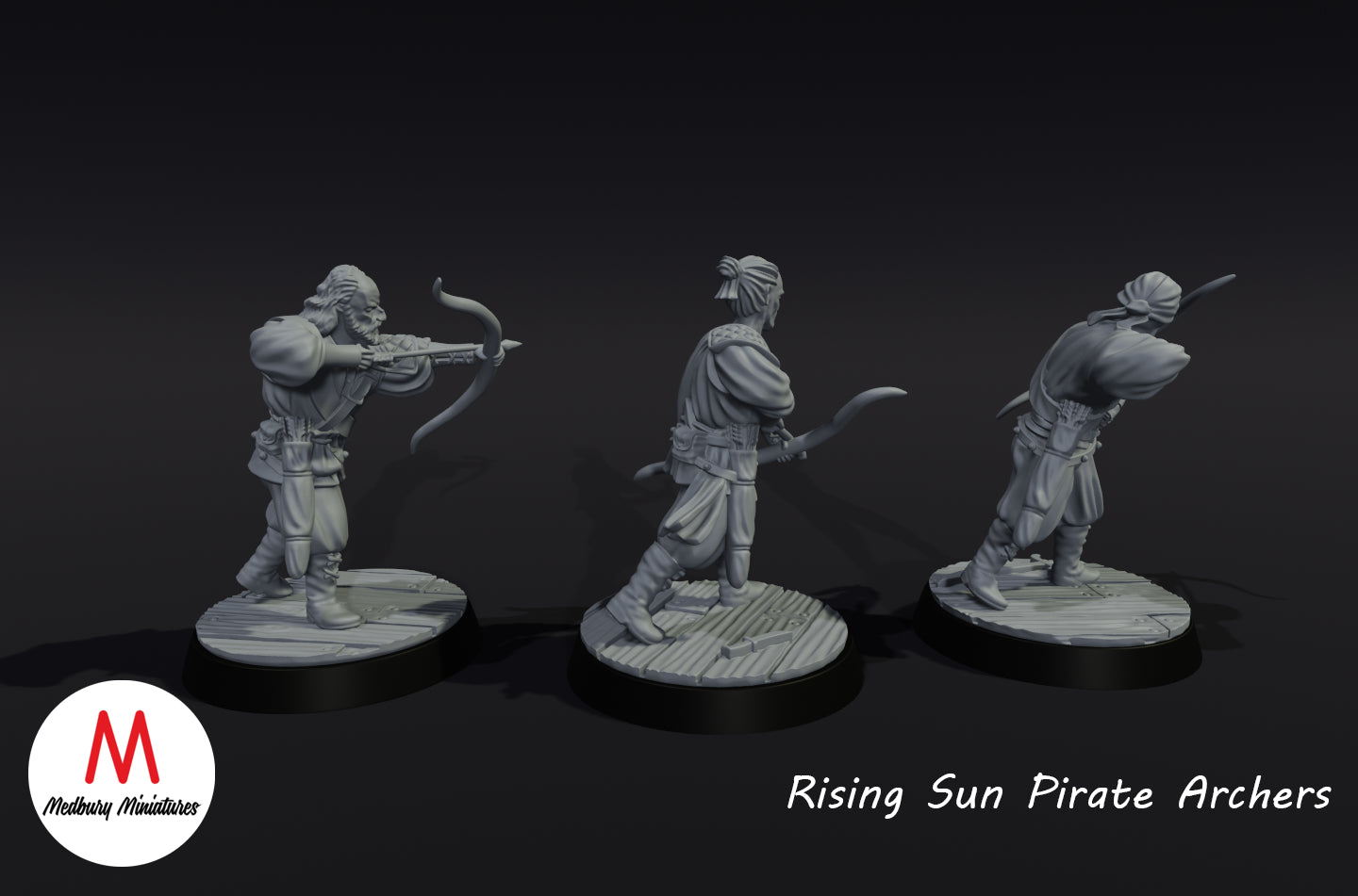 Piratenbogenschützen der aufgehenden Sonne - Medbury Miniatures