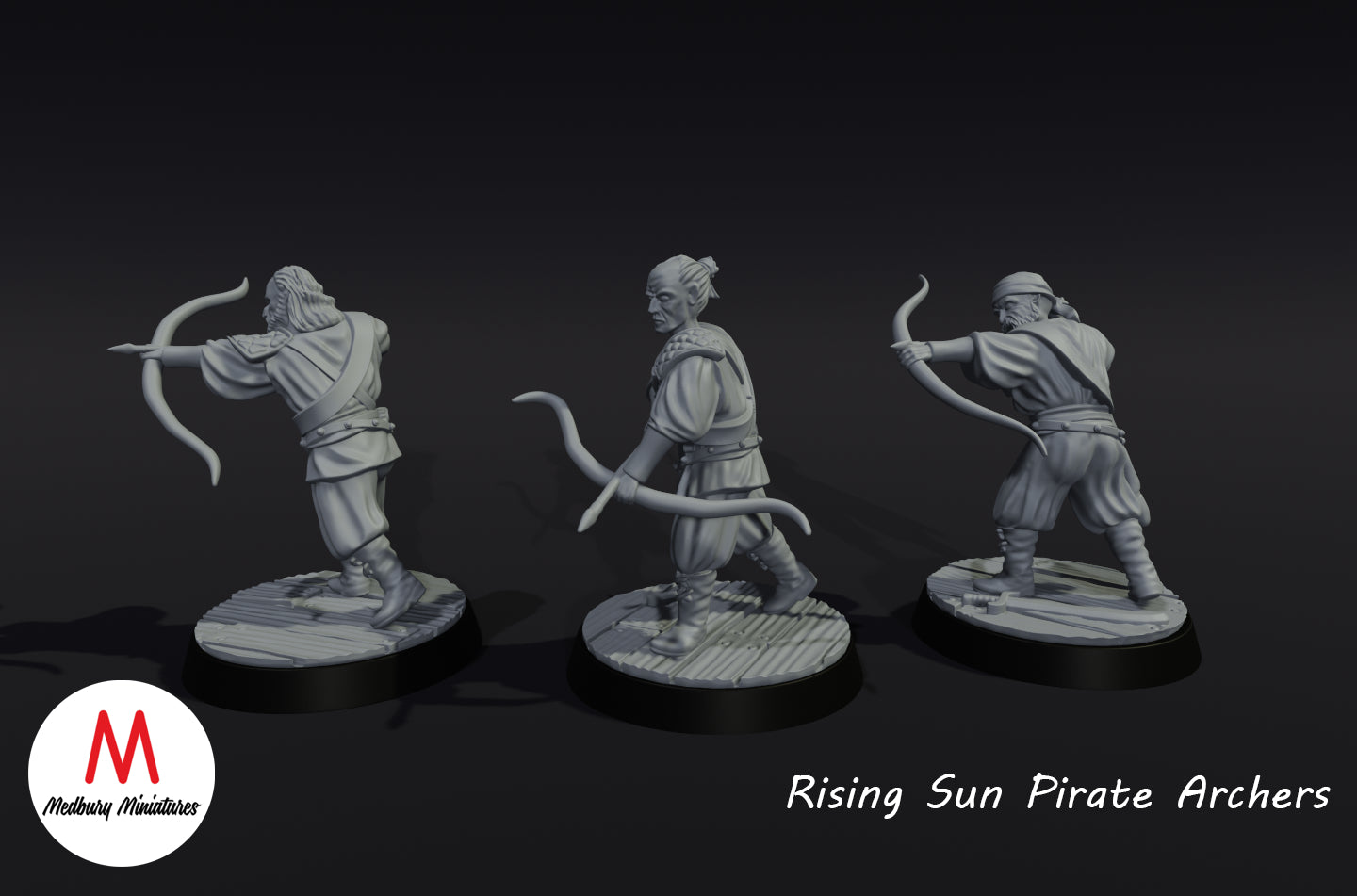 Piratenbogenschützen der aufgehenden Sonne - Medbury Miniatures