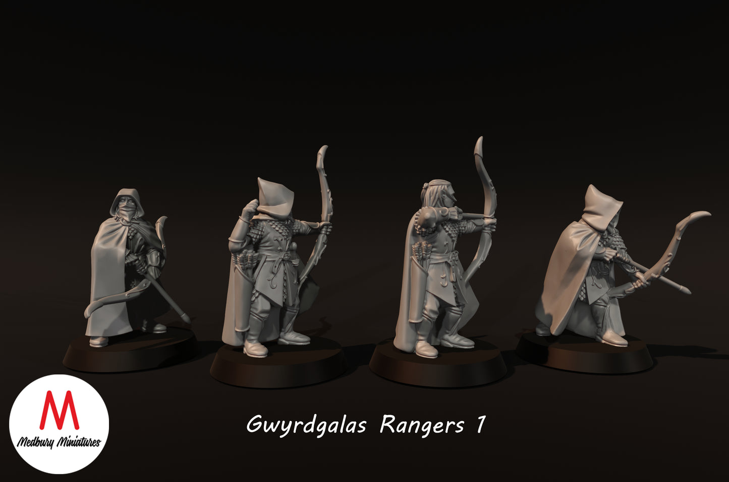 Gwyrdgalas Rangers 1 - Medbury Miniatures