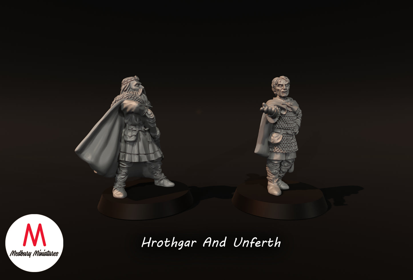 Hrothgar und Unferth - Medbury Miniatures