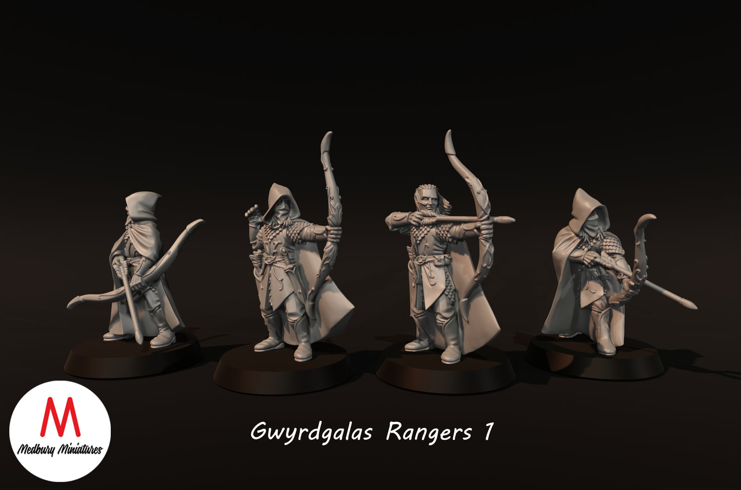 Gwyrdgalas Rangers 1 - Medbury Miniatures