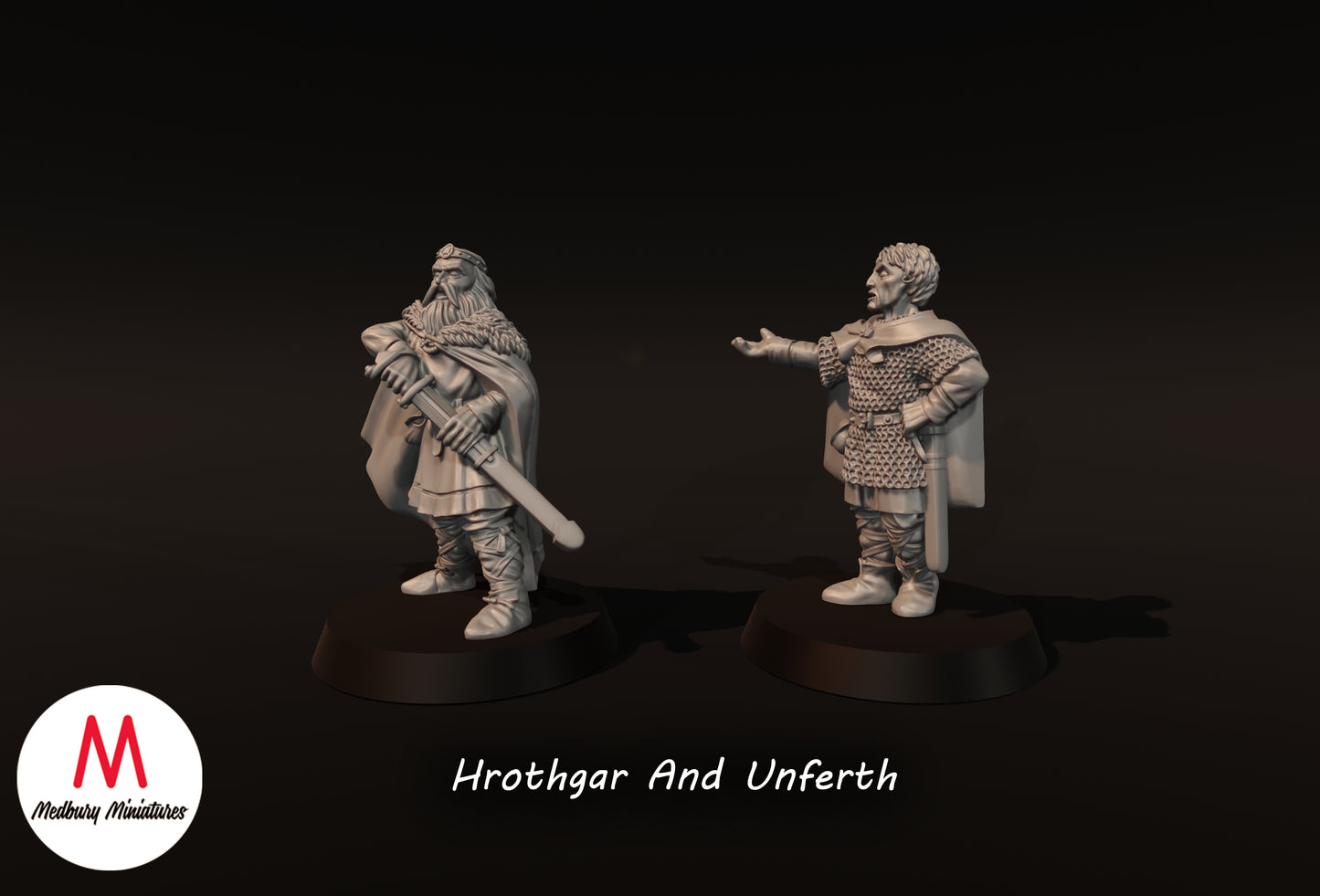 Hrothgar und Unferth - Medbury Miniatures