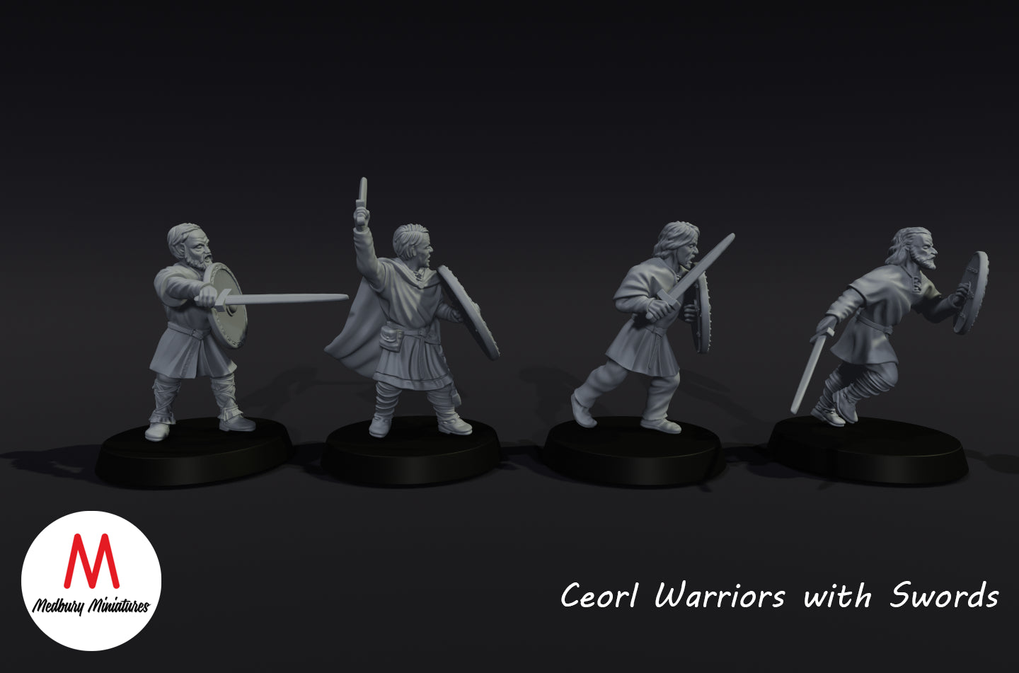 Ceorl-Krieger mit Schwertern aus dem 11. Jahrhundert - Medbury Miniatures