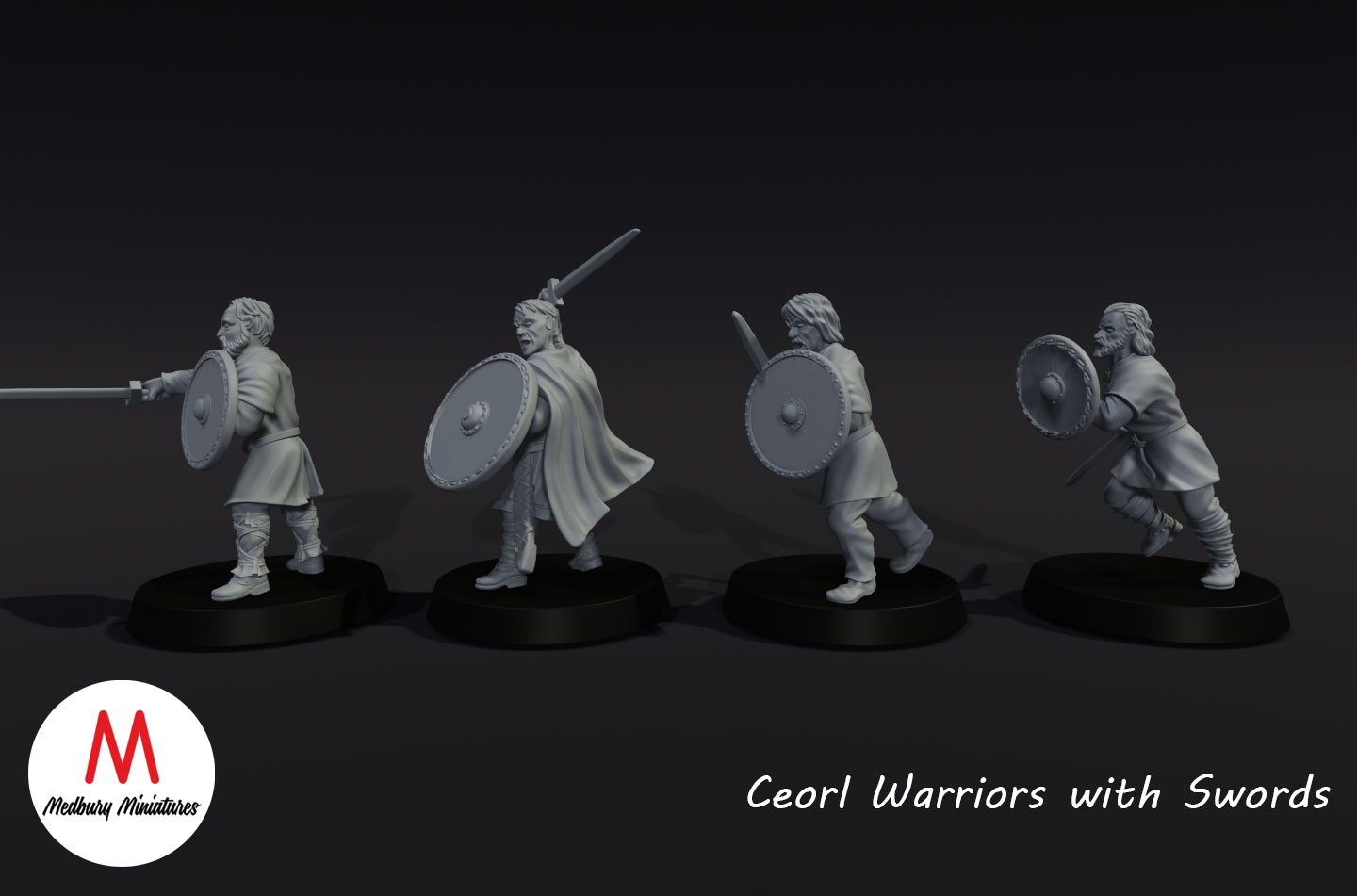 Ceorl-Krieger mit Schwertern aus dem 11. Jahrhundert - Medbury Miniatures