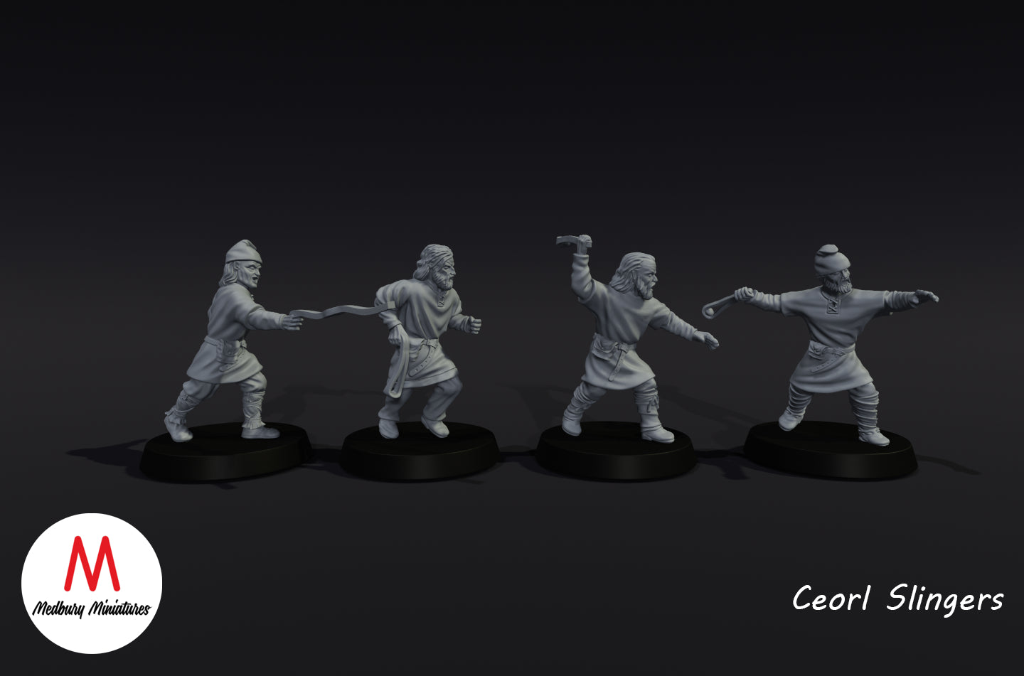 Frondeurs Ceorl du XIe siècle - Medbury Miniatures