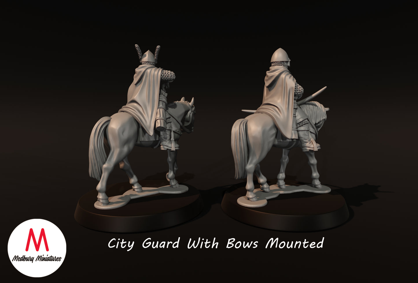 City Guard With Bows Mounted - Medbury Miniatures