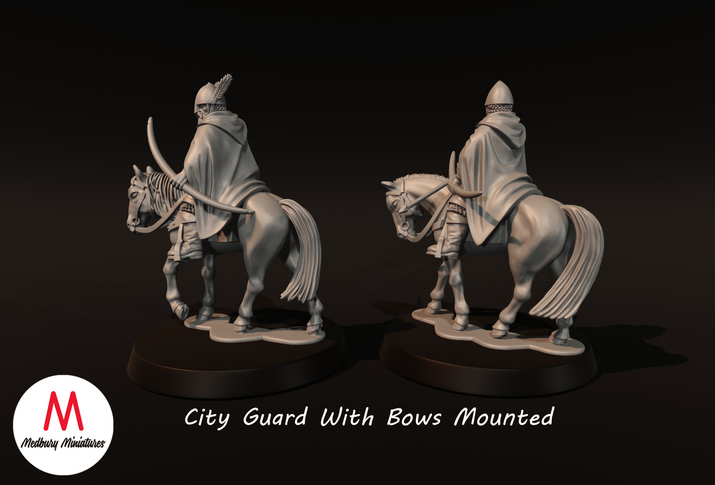 City Guard With Bows Mounted - Medbury Miniatures