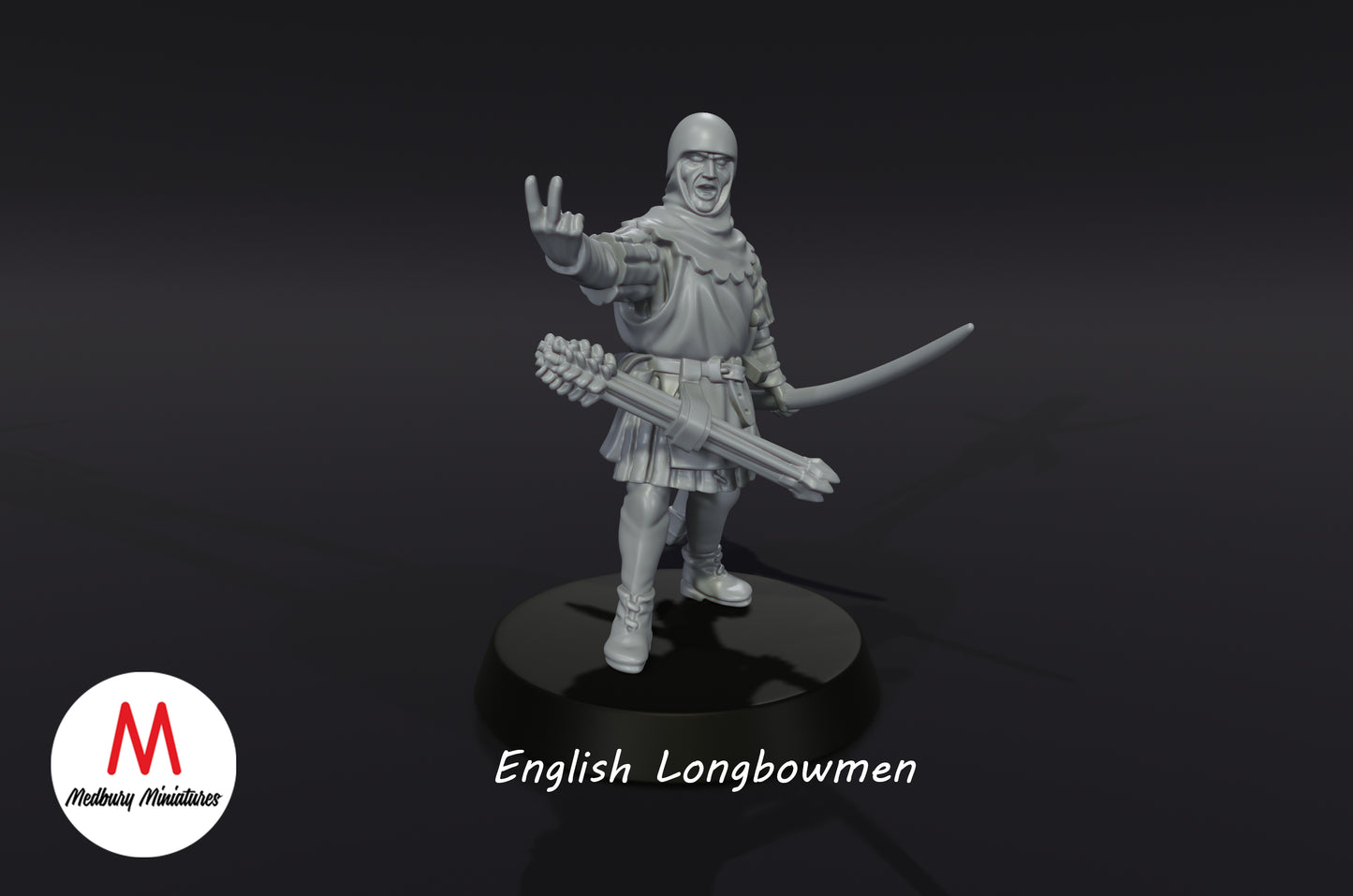 Personnage d'archer anglais - Medbury Miniatures