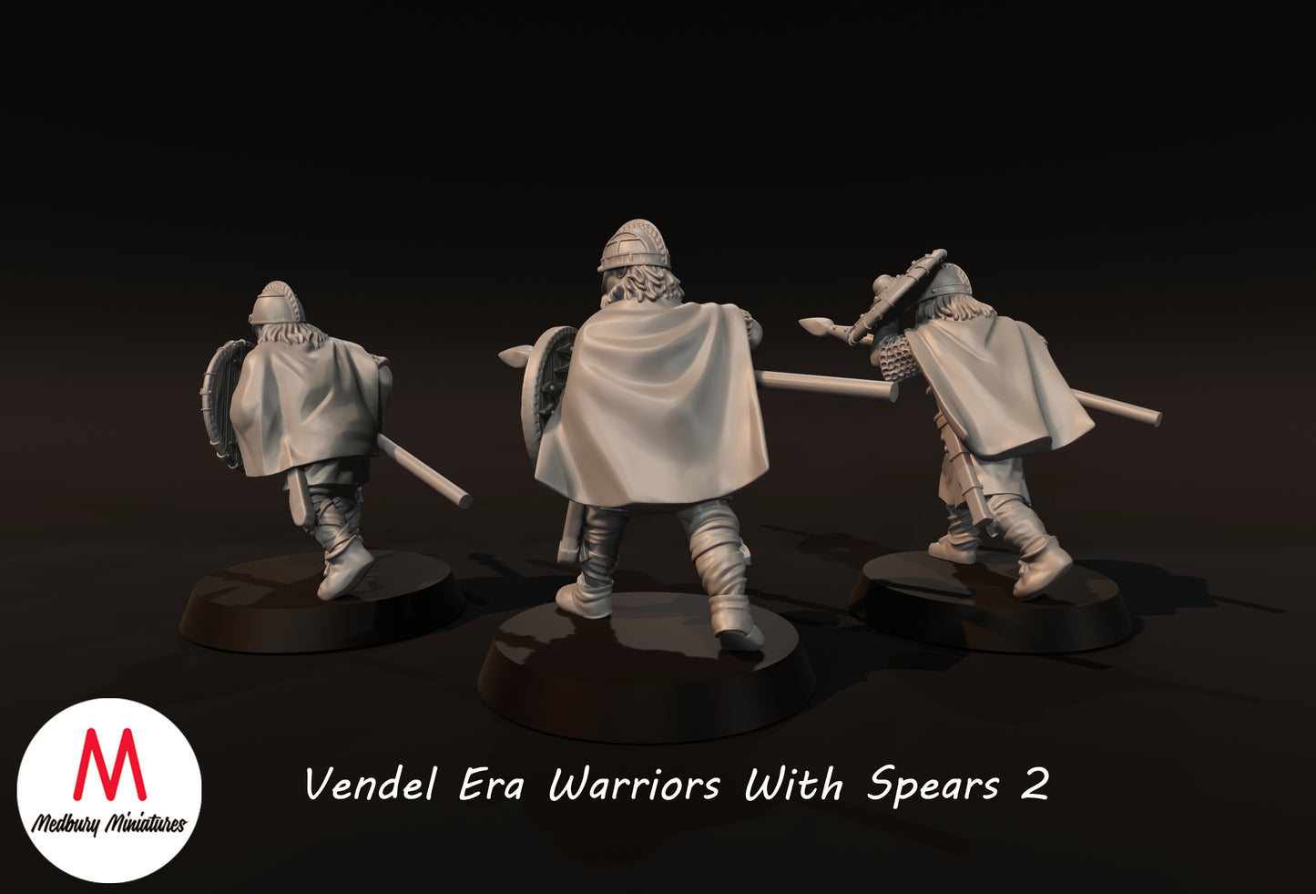 Krieger mit Speeren aus der Vendel-Ära 2 - Medbury Miniatures