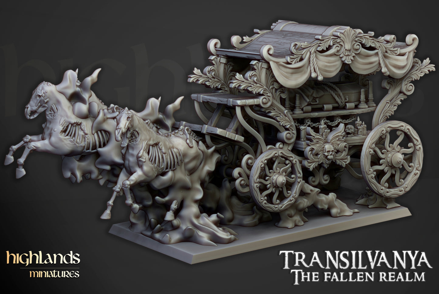 Undead Boyar Chariot - Highlands Miniatures