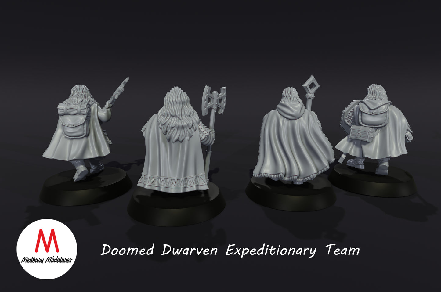 Verdammtes Zwergenexpeditionsteam - Medbury Miniatures