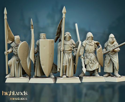 Crusaders Core Unit - Highlands Miniatures