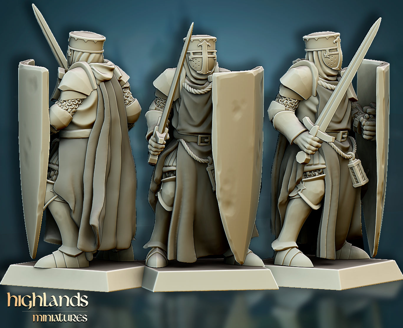 Crusaders Core Unit - Highlands Miniatures