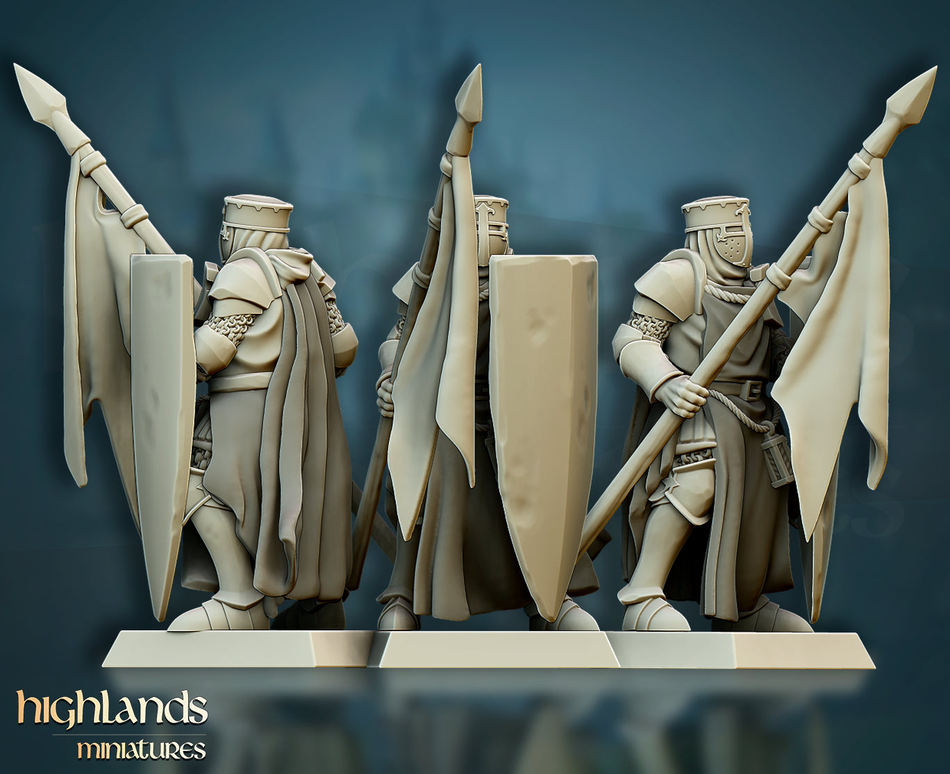 Crusaders Core Unit - Highlands Miniatures