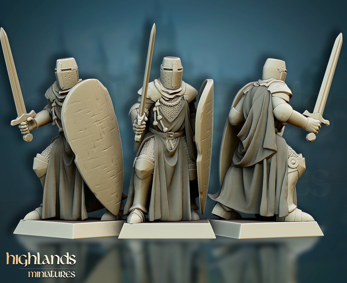 Crusaders Core Unit - Highlands Miniatures