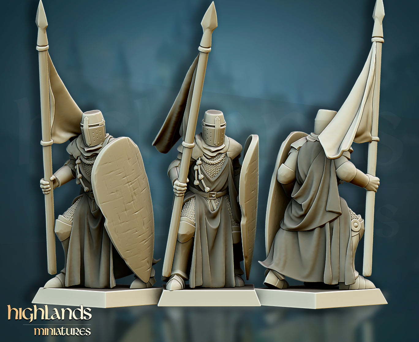 Crusaders Core Unit - Highlands Miniatures