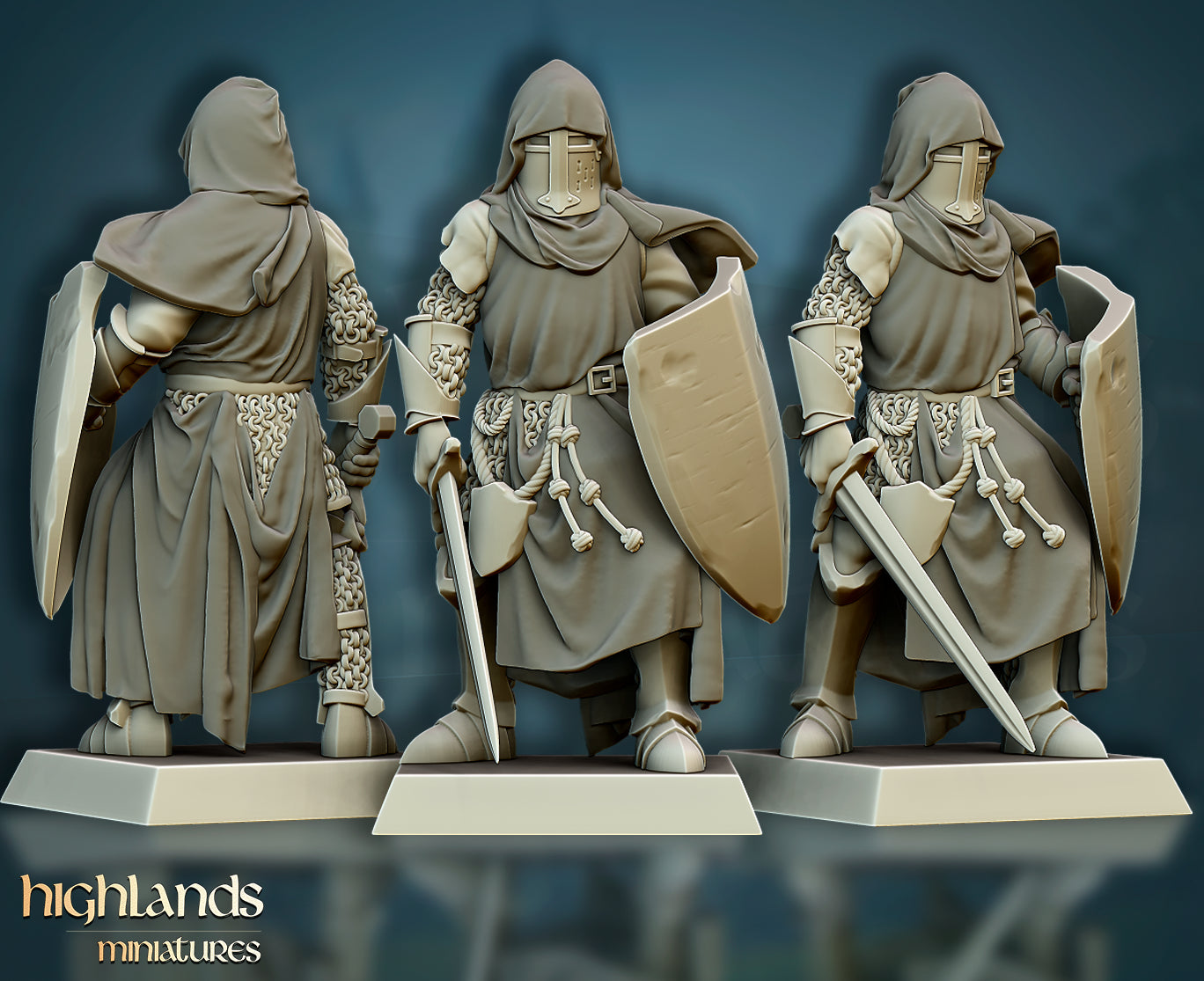 Crusaders Core Unit - Highlands Miniatures