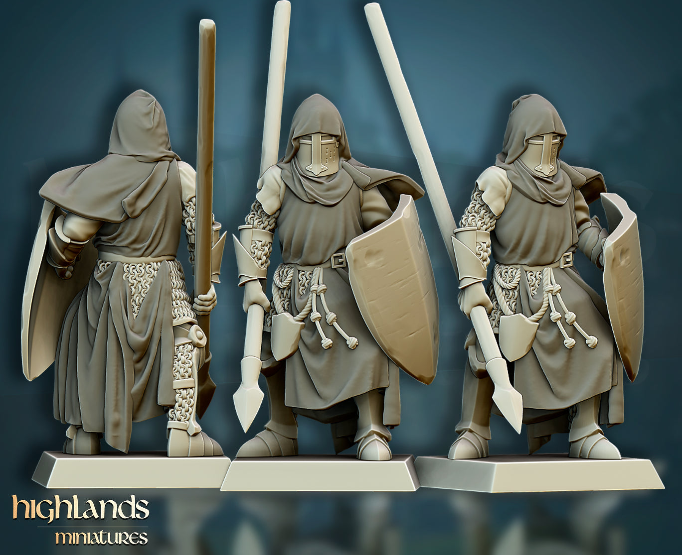 Crusaders Core Unit - Highlands Miniatures