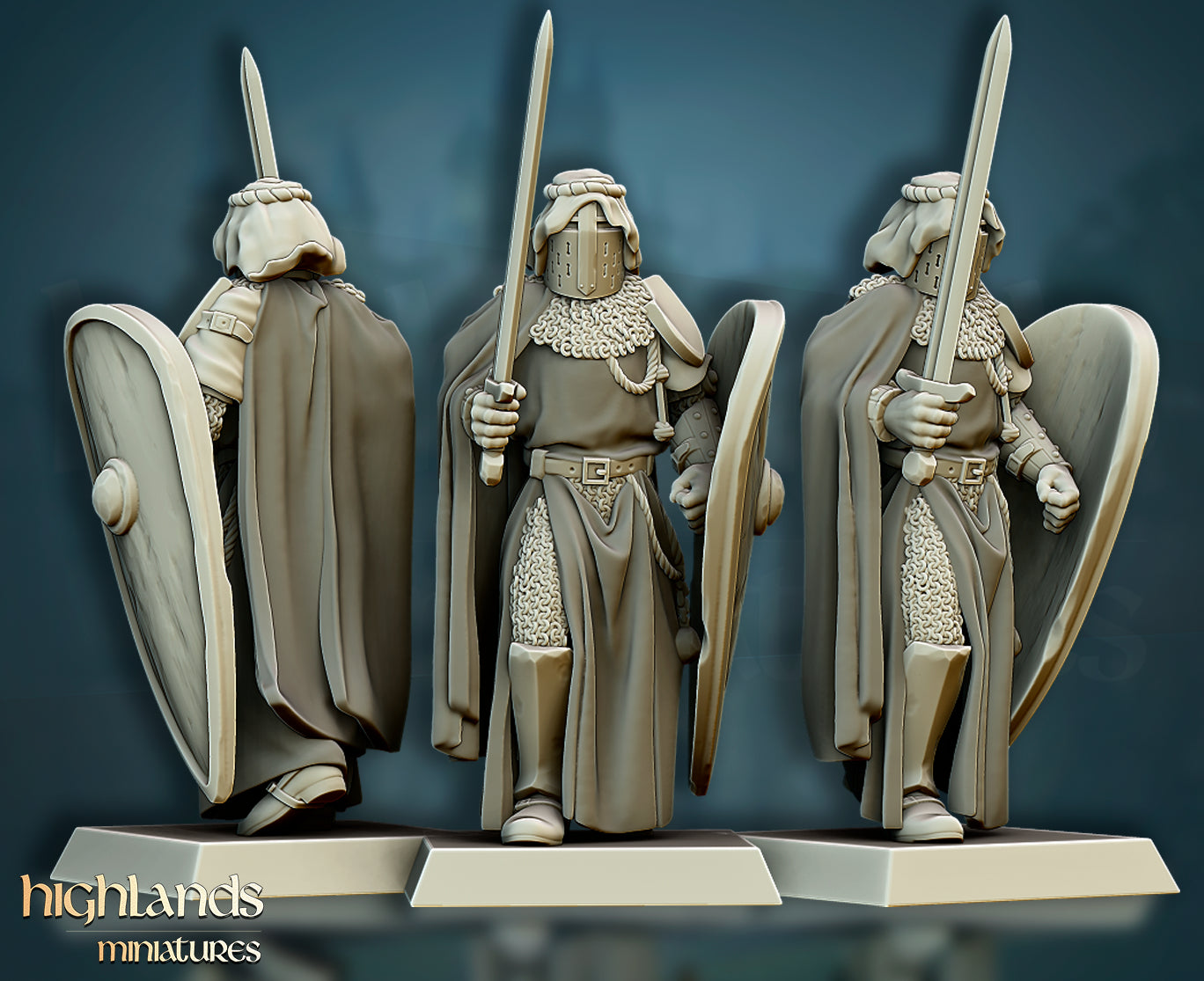 Crusaders Core Unit - Highlands Miniatures