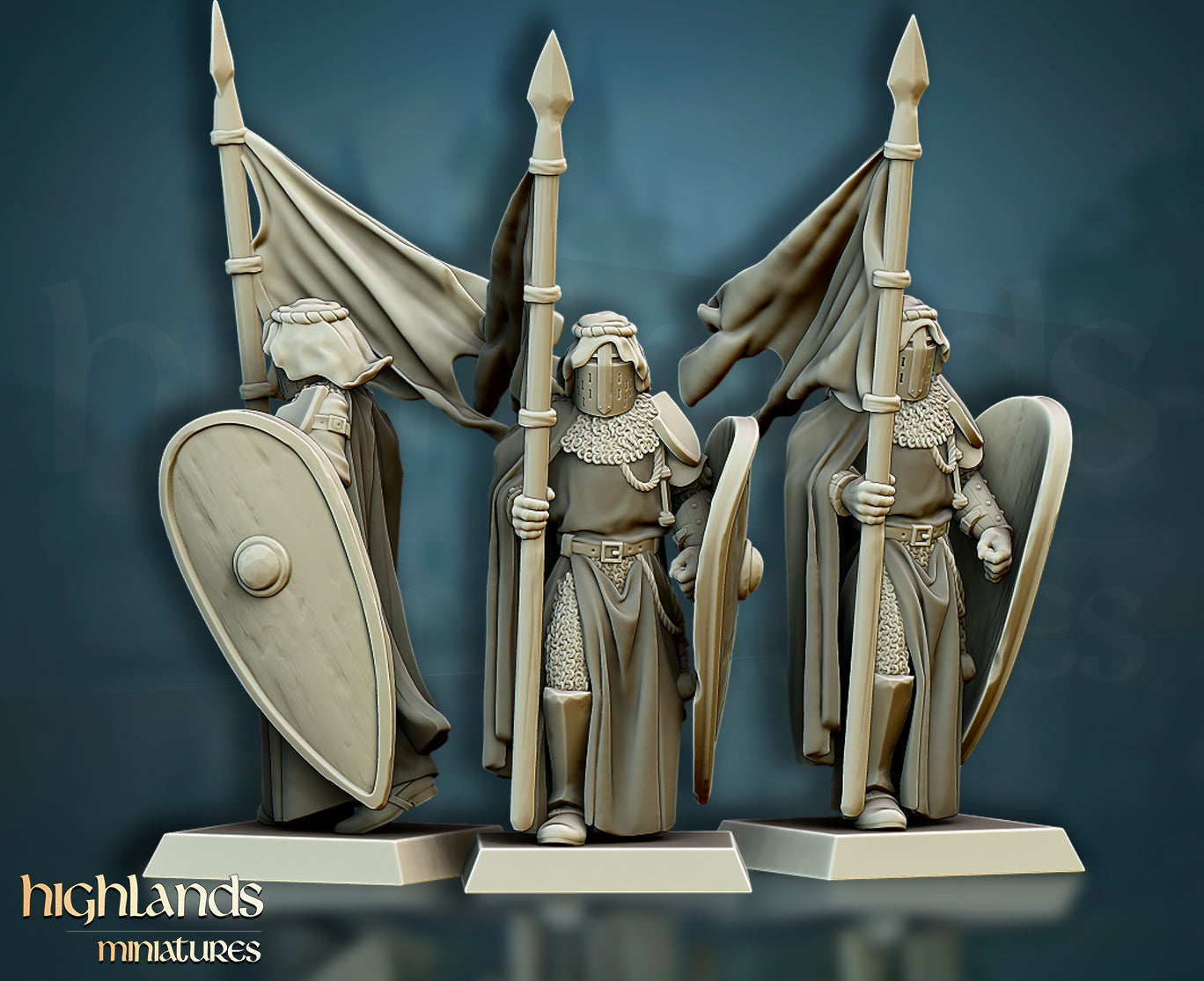 Crusaders Core Unit - Highlands Miniatures