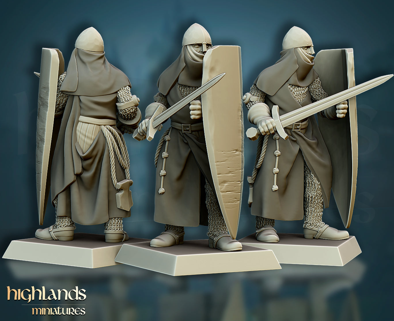 Crusaders Core Unit - Highlands Miniatures