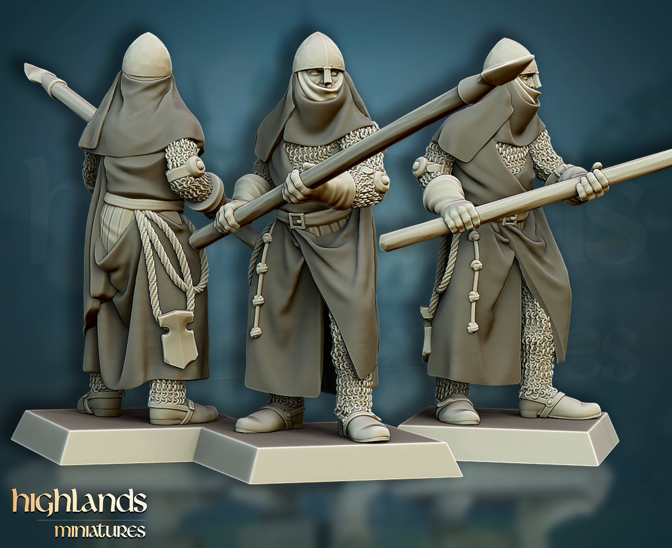 Crusaders Core Unit - Highlands Miniatures