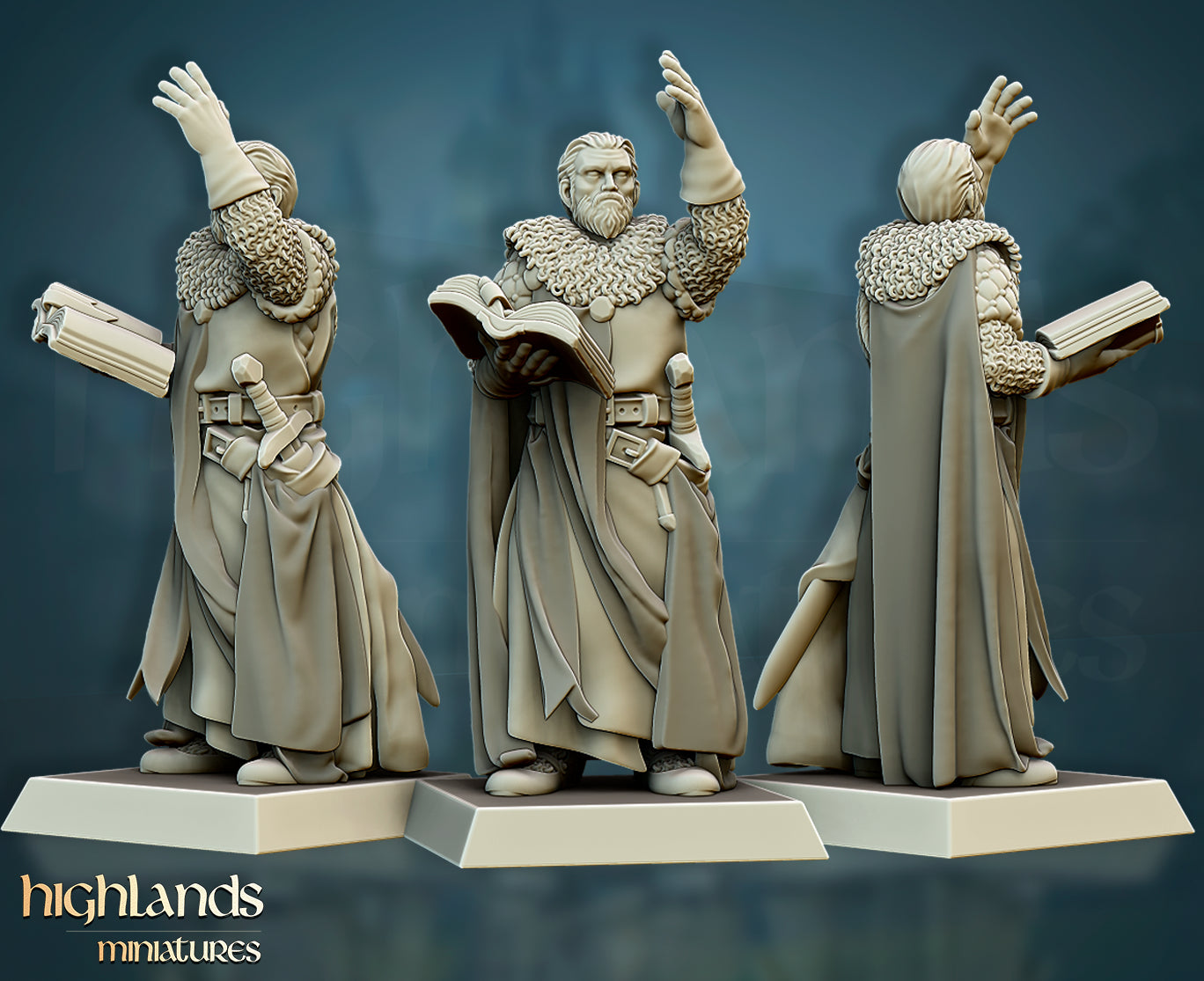 Crusaders Command Group - Highlands Miniatures