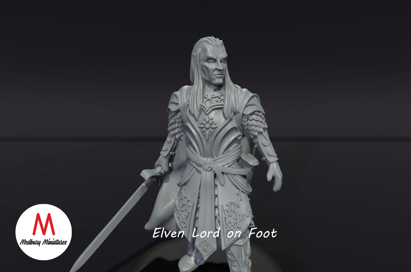 Elven Lord Foot & Mounted  - Medbury Miniatures