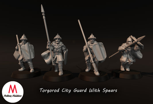 Garde de la ville de Torgorod avec lances - Medbury Miniatures