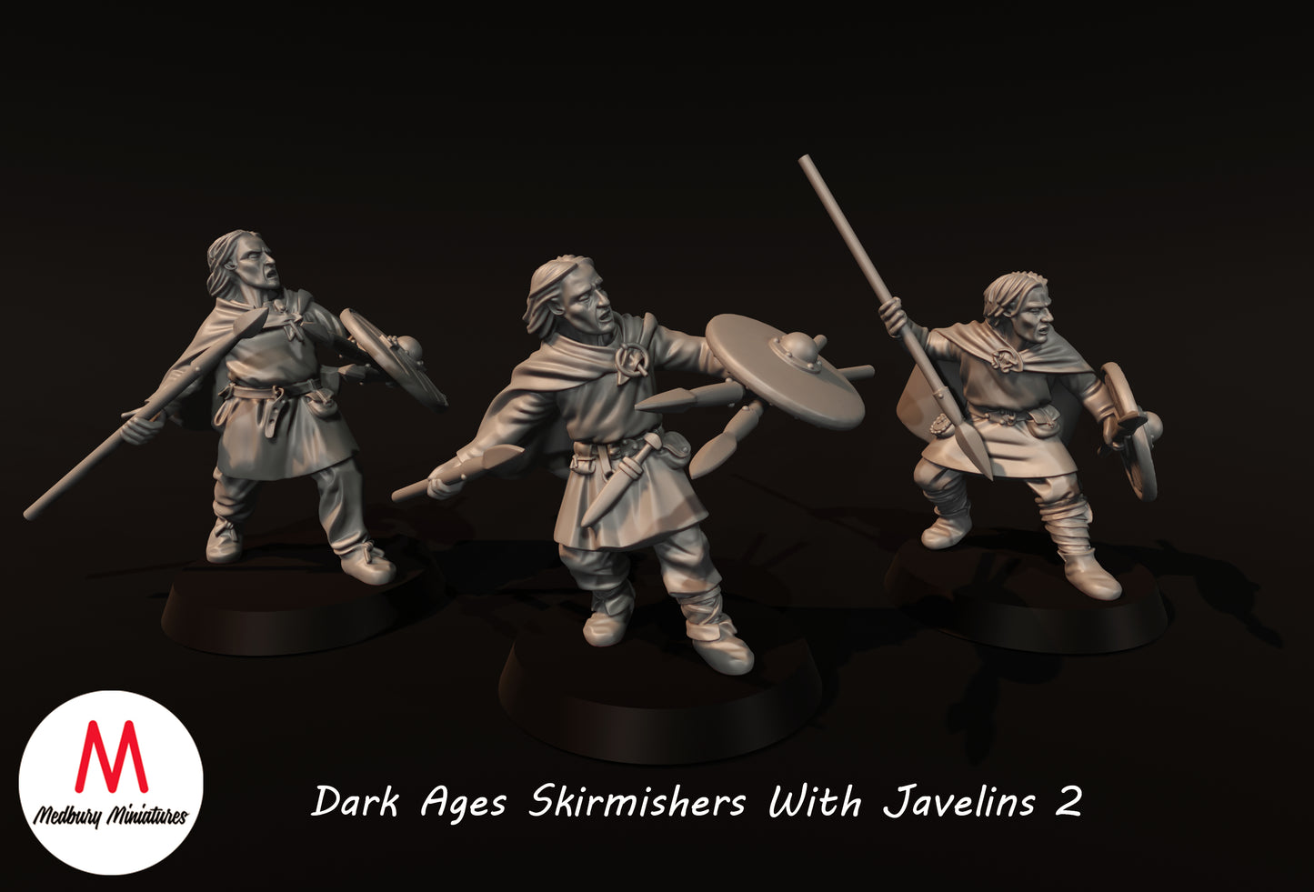 Dark Ages Skirmishers With Javelins 2 - Medbury Miniatures