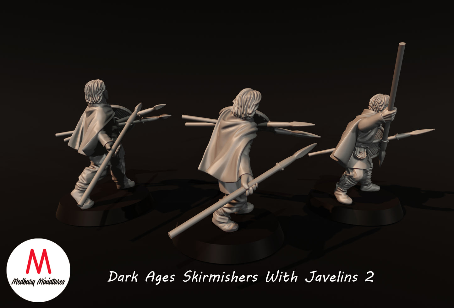 Dark Ages Skirmishers With Javelins 2 - Medbury Miniatures