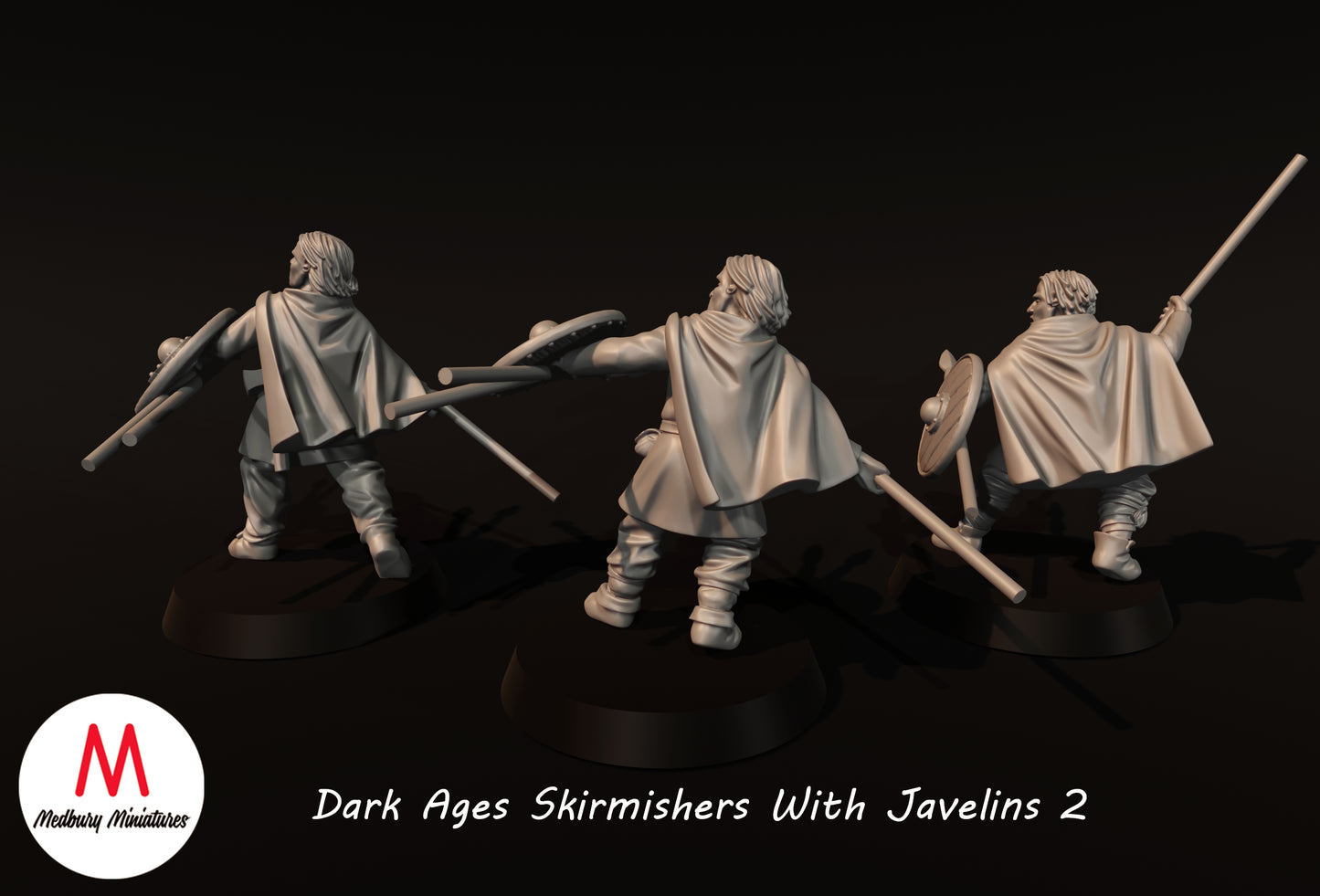 Dark Ages Skirmishers With Javelins 2 - Medbury Miniatures