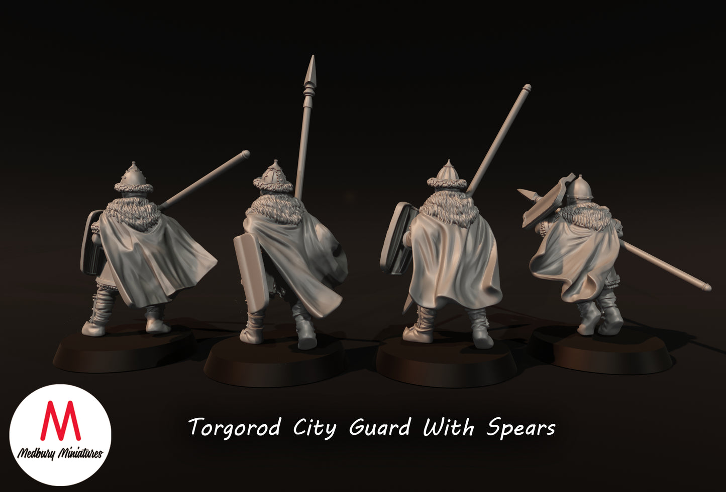 Torgorod City Guard With Spears - Medbury Miniatures