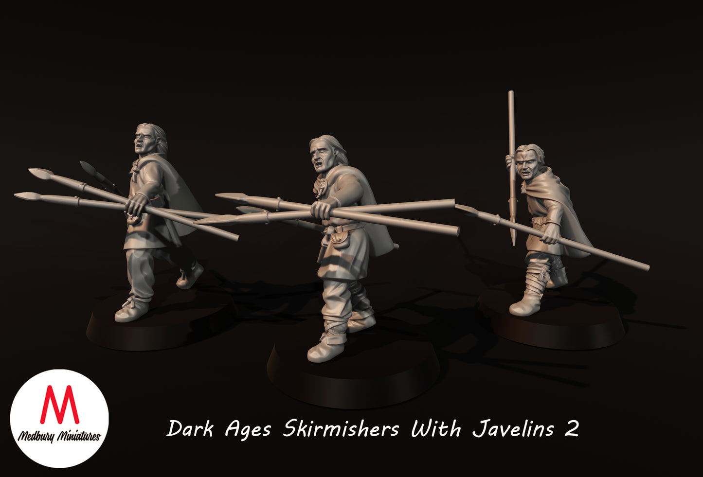 Dark Ages Skirmishers With Javelins 2 - Medbury Miniatures