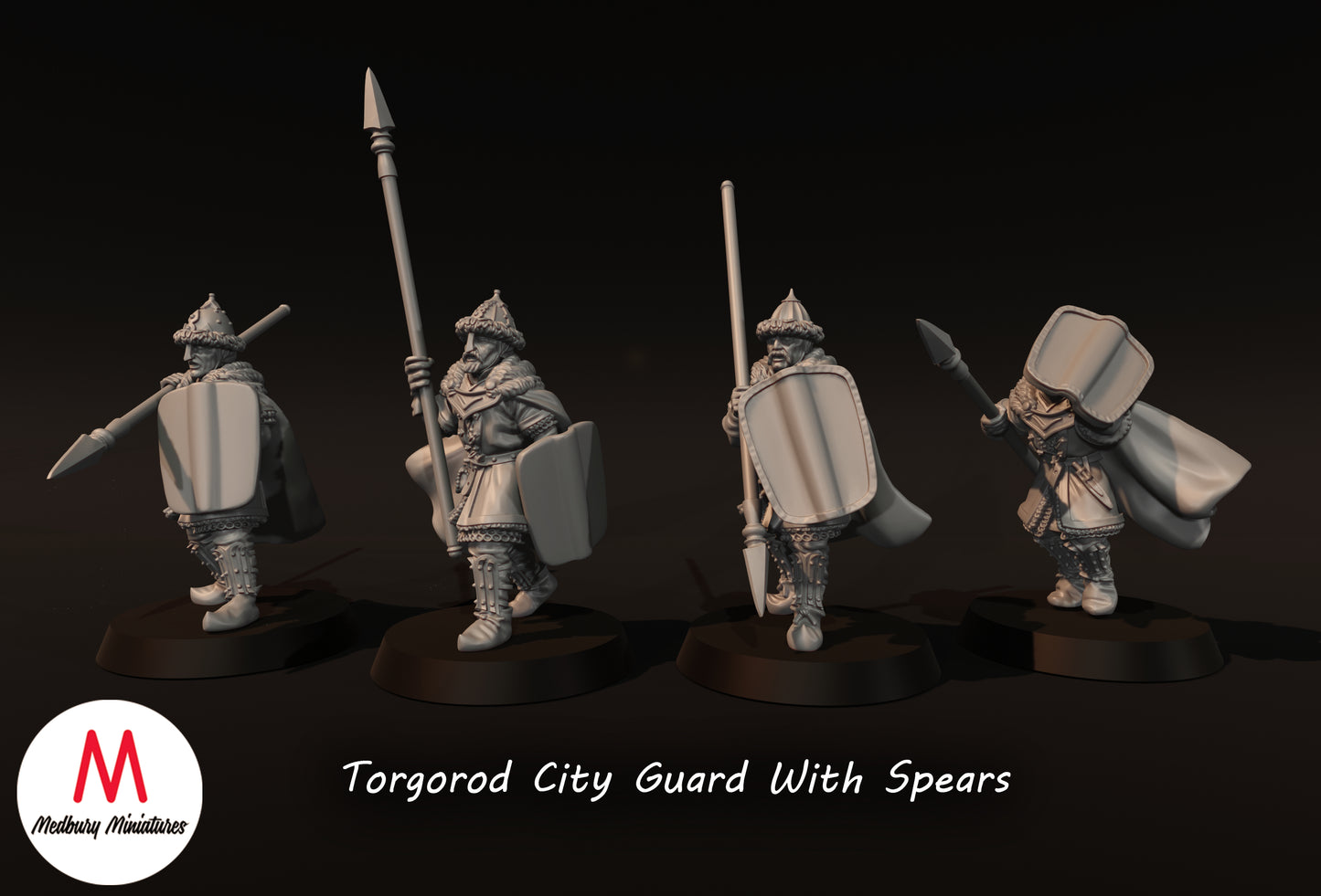 Torgorod City Guard With Spears - Medbury Miniatures