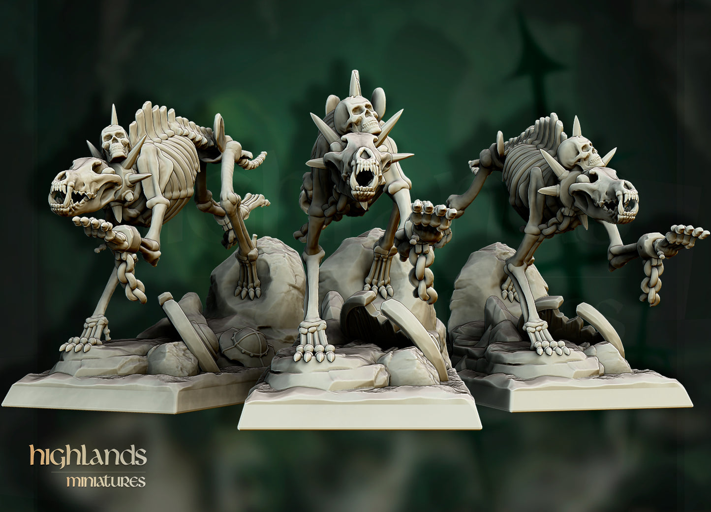 Direwolves Unit - Highlands Miniatures