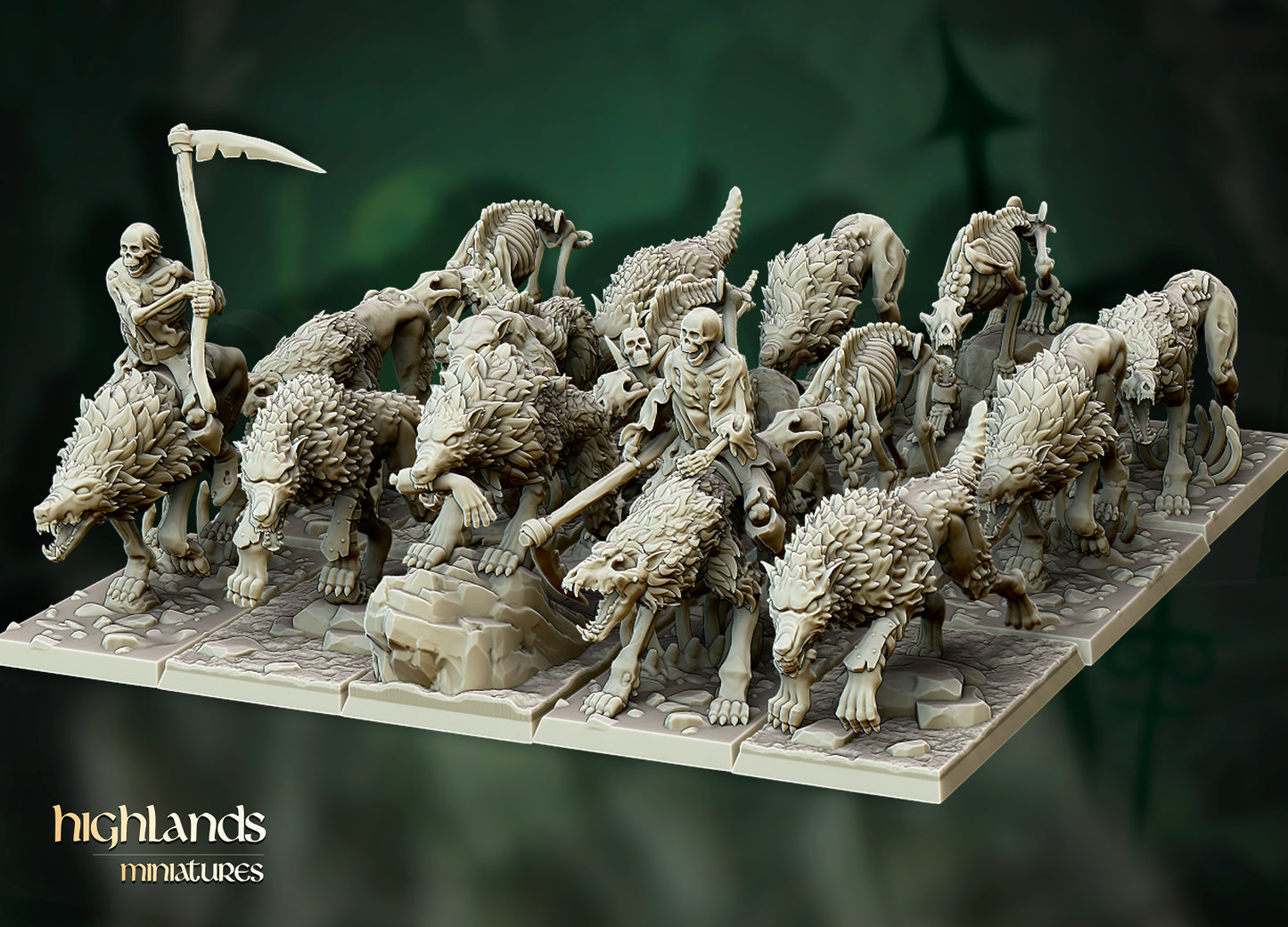 Direwolves-Einheit – Highlands Miniatures