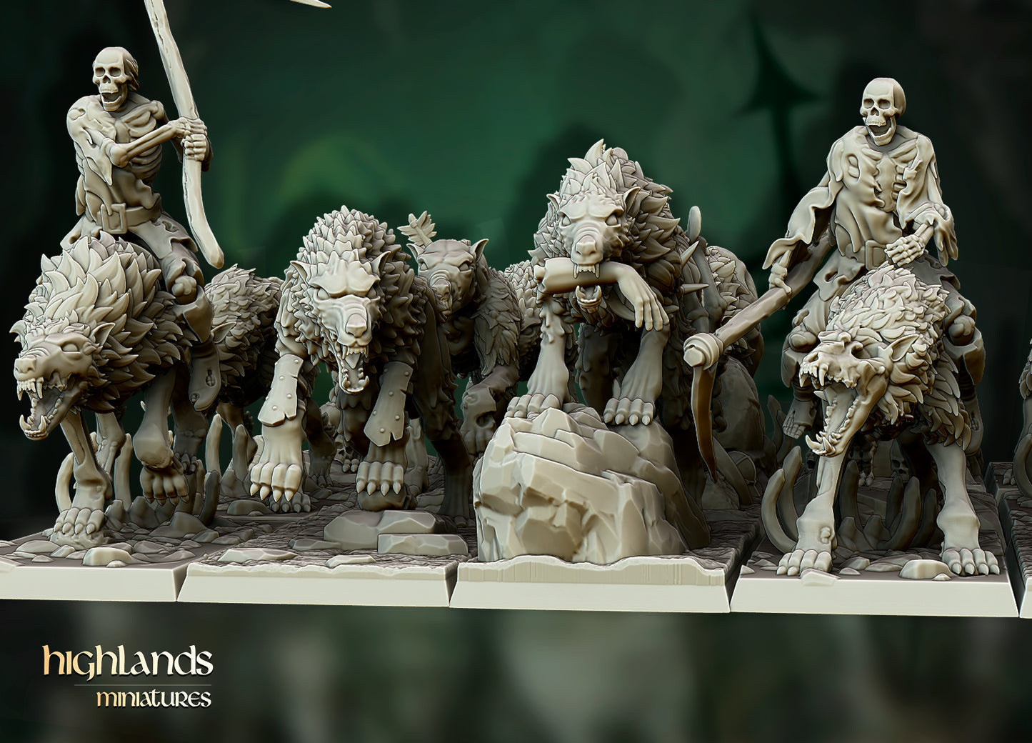 Direwolves Unit - Highlands Miniatures